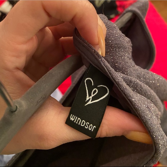 Windsor purple/grey sparkly dress size medium - Picture 5 of 8